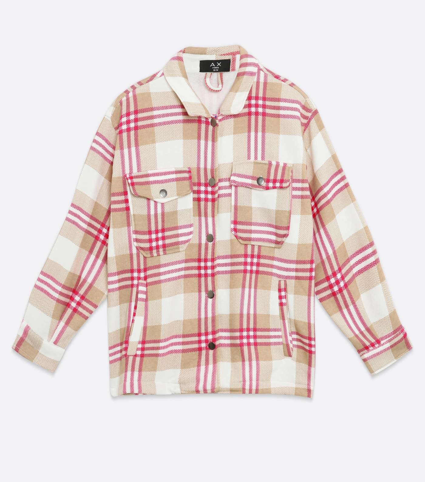AX Paris Pink Check Double Pocket Shirt  Image 5