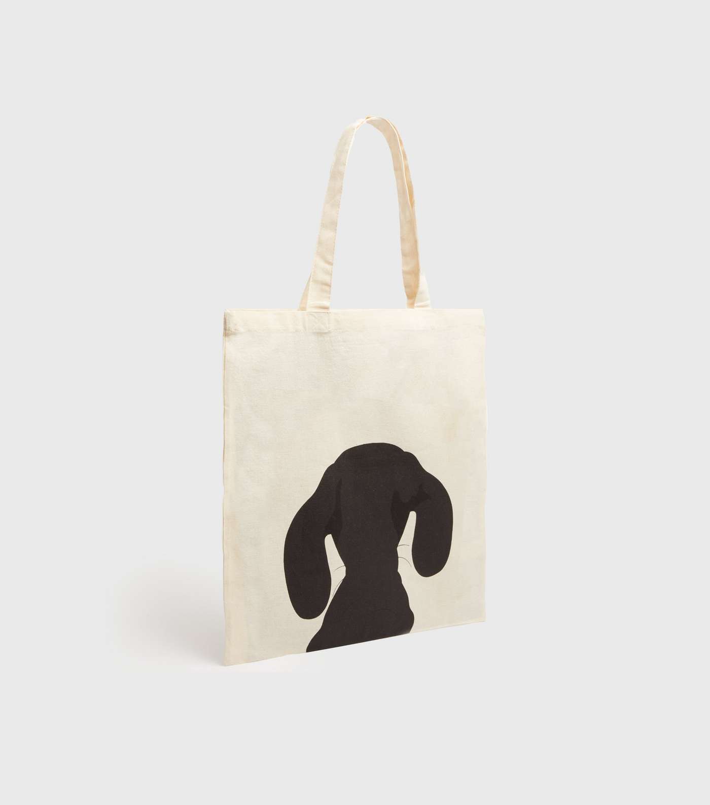 Cream Sausage Dog Canvas Tote Bag Image 3