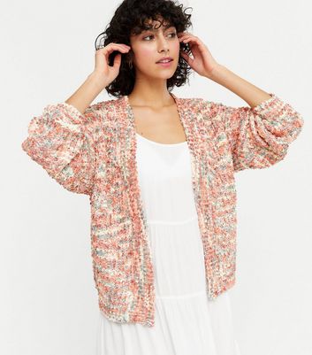 chunky pom pom cardigan