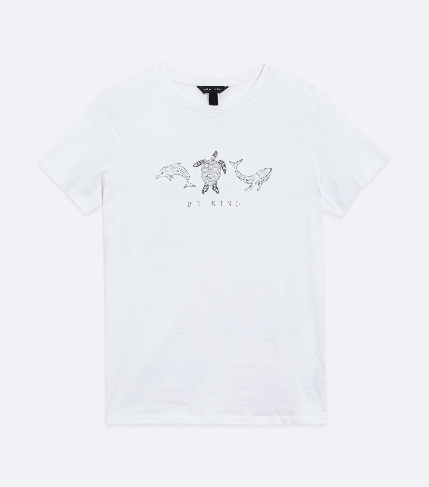 White Be Kind Sea Logo T-Shirt  Image 5