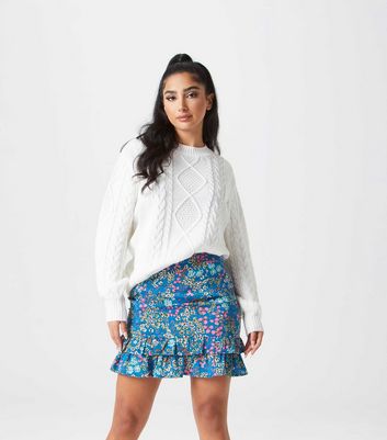 Urban Bliss White Cable Knit Jumper 