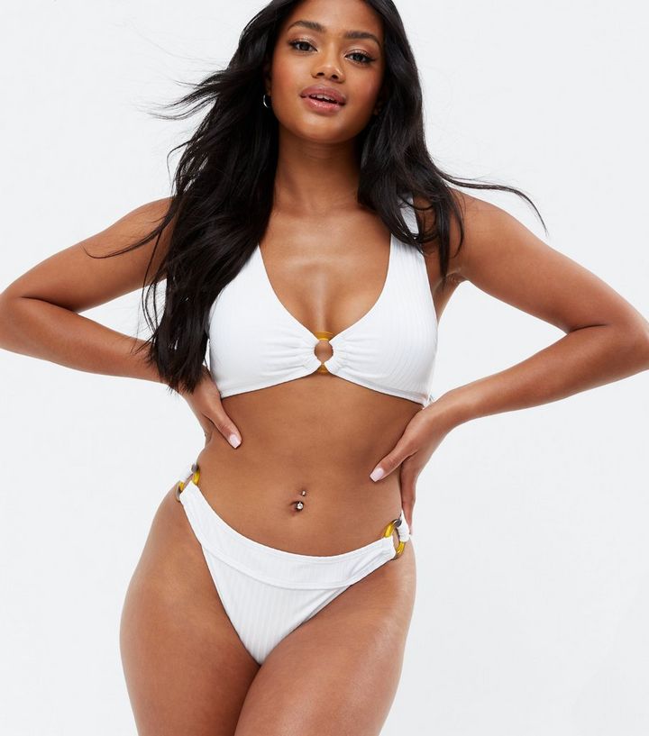 Vero Moda White Ring Side Bikini | New