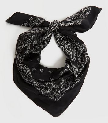 black silk bandana