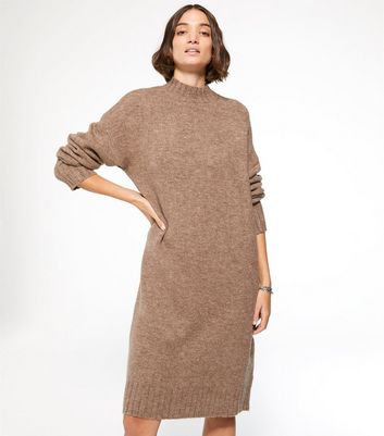 oversized grey jumper dress