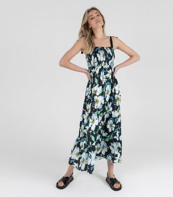 black maxi dress new look