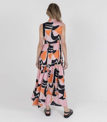 new look orange maxi dress