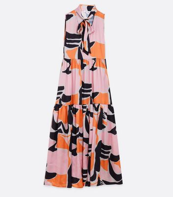 new look orange maxi dress