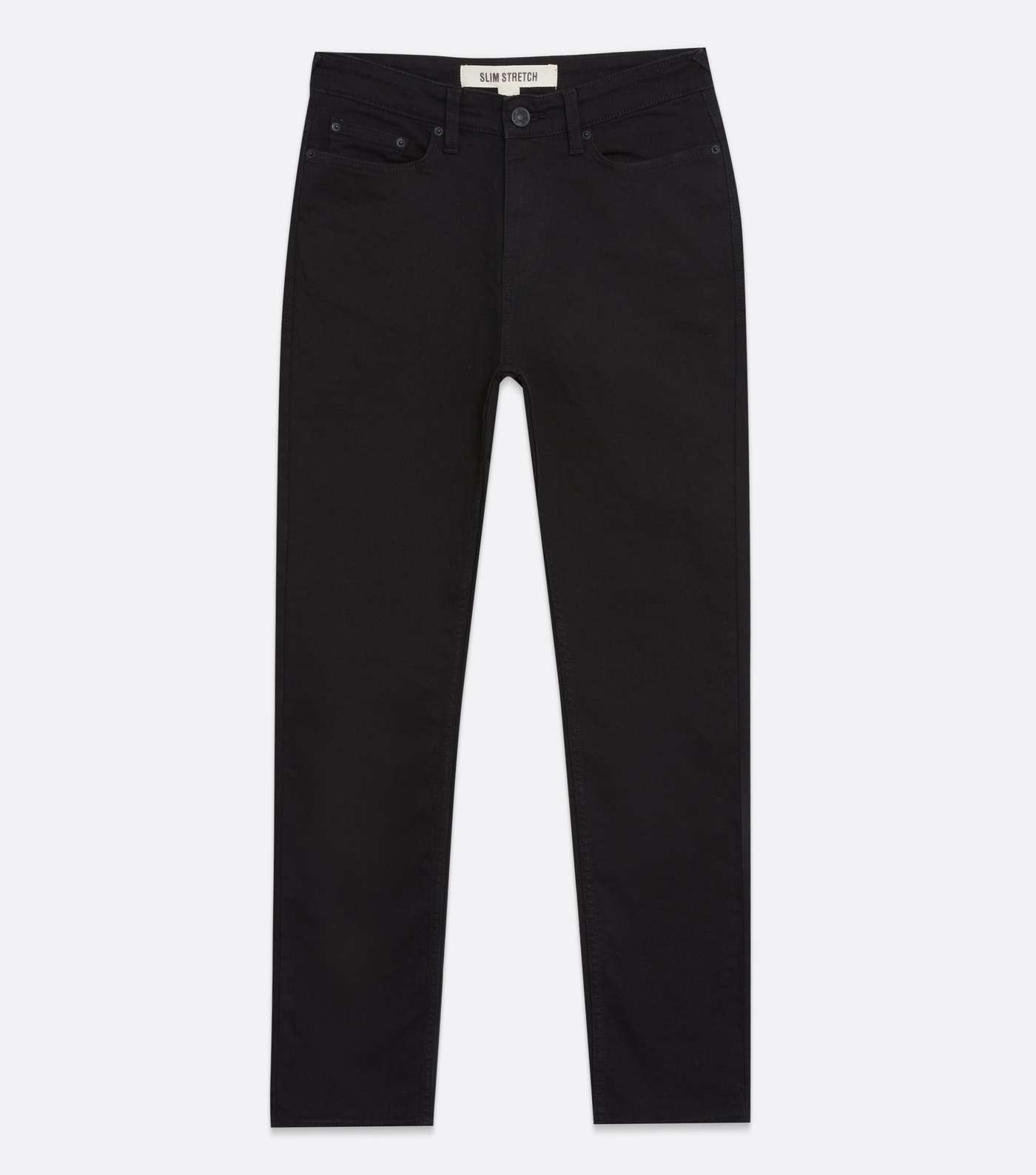 Black Dark Wash Slim Fit Jeans Image 6