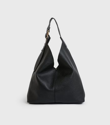 black soft tote bag