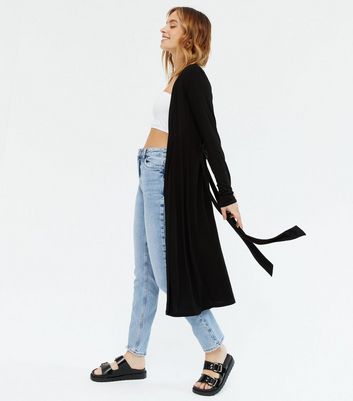 black maxi cardigan petite