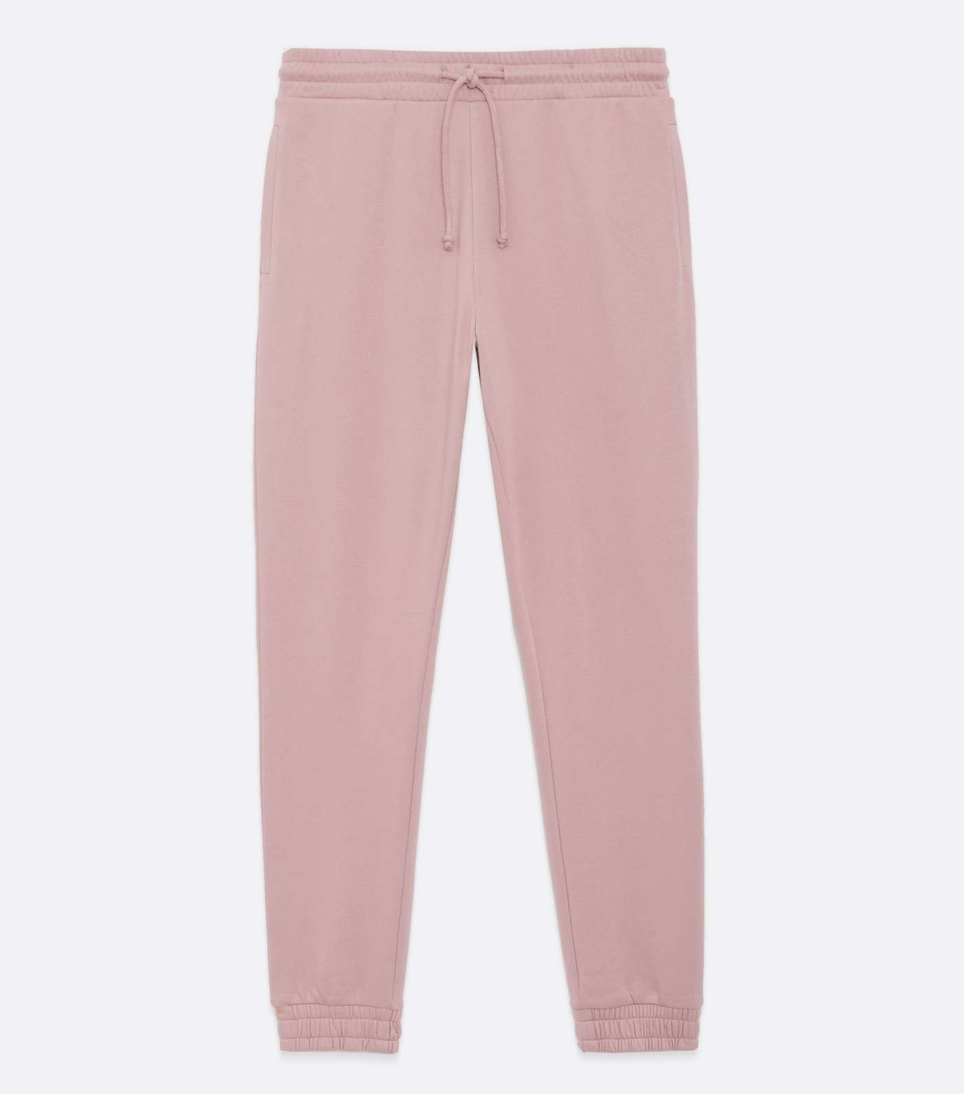 Mid Pink Jersey Tie Waist Joggers Image 5