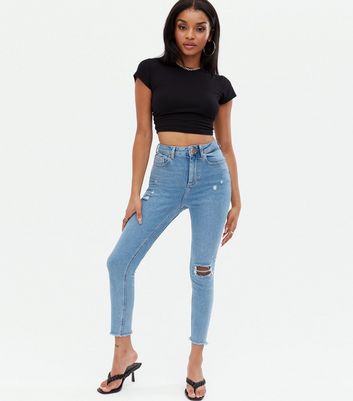 petite high rise jeans