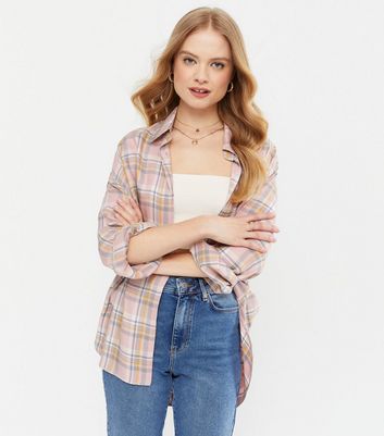 checked shirt womens new look