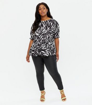 Curves Black Leather-Look Lift \u0026 Shape 