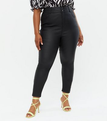 Curves Black Leather-Look Lift \u0026 Shape 