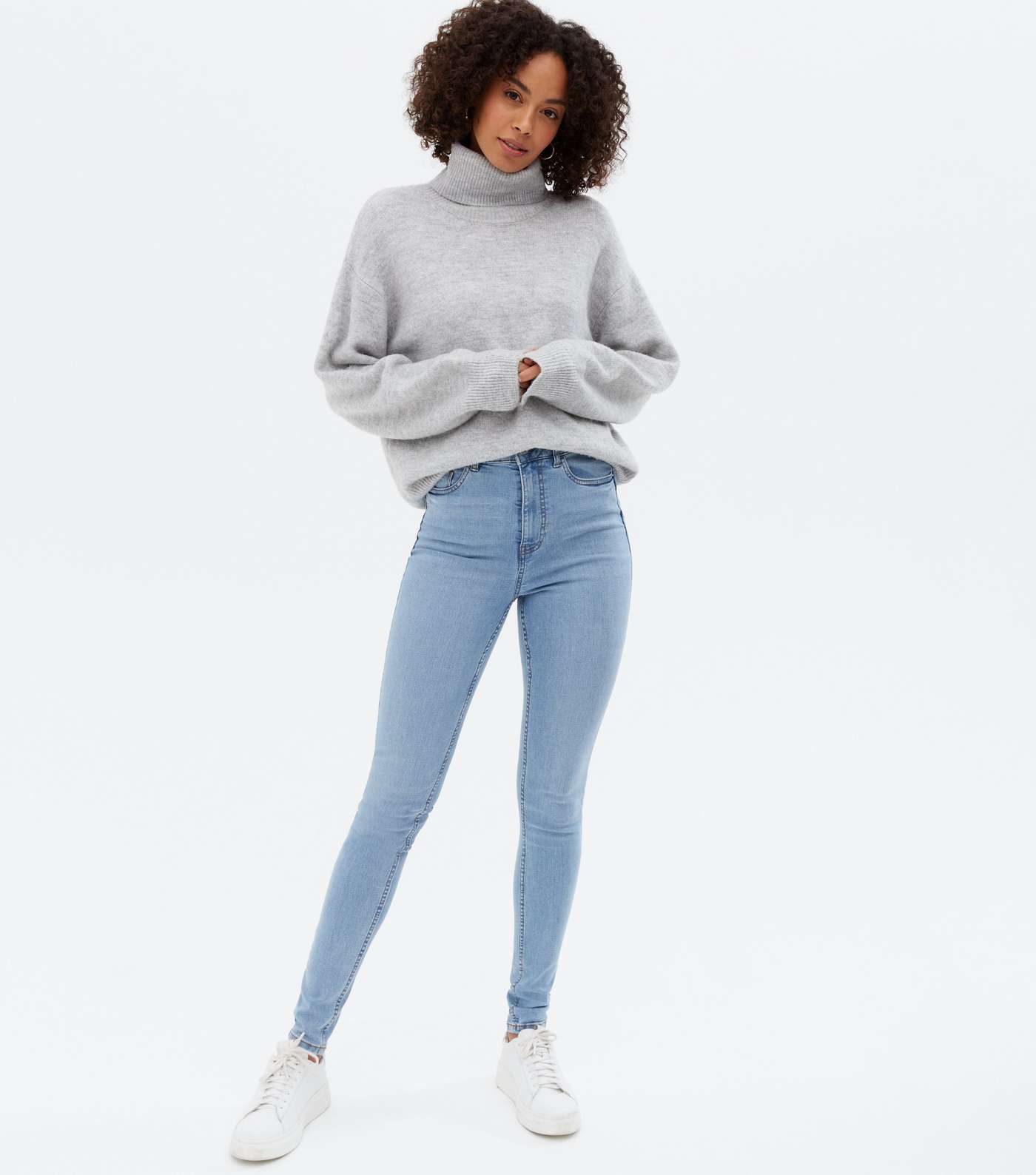 Tall Pale Blue Lift & Shape Jenna Skinny Jeans