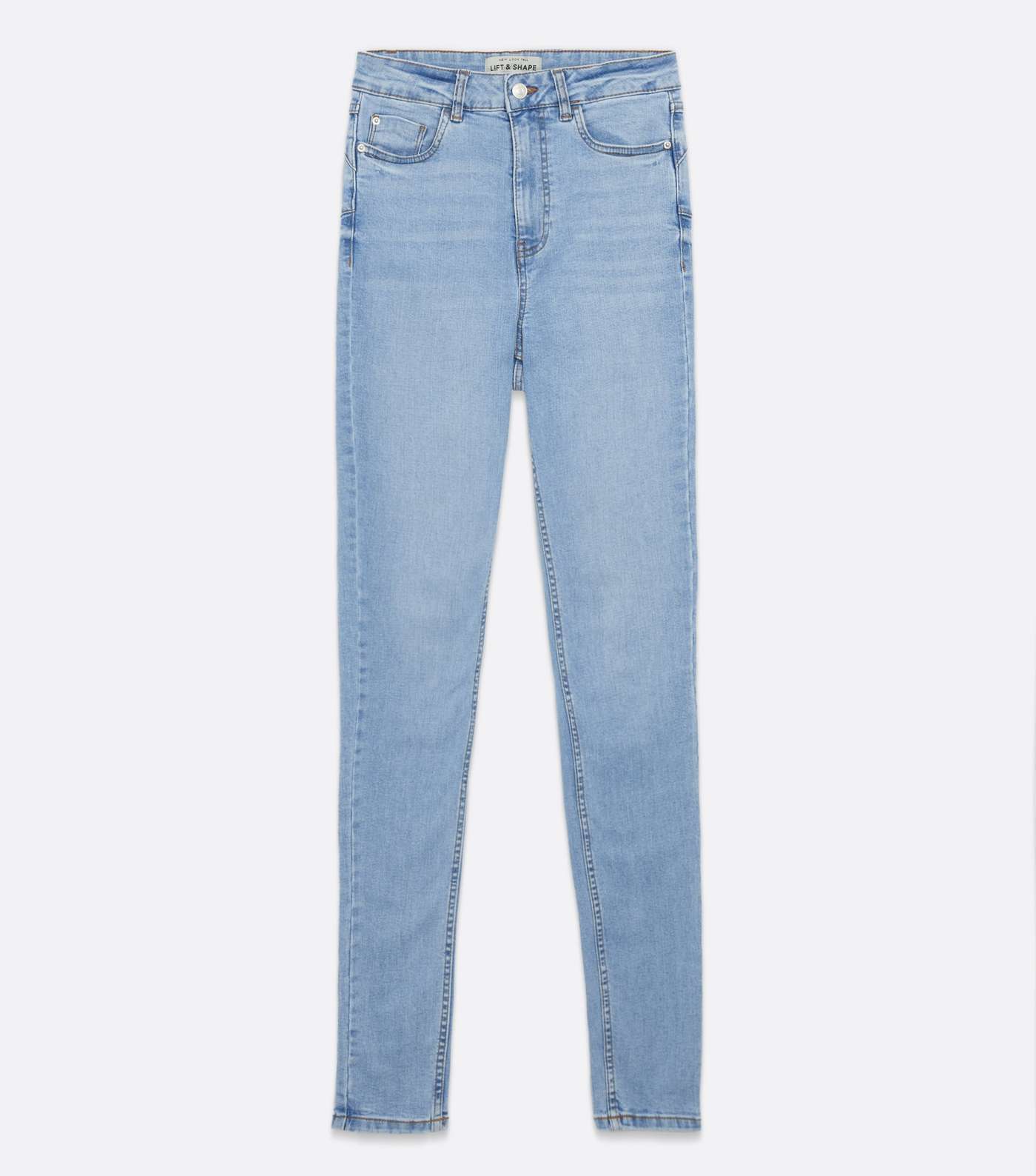 Tall Pale Blue Lift & Shape Jenna Skinny Jeans Image 5