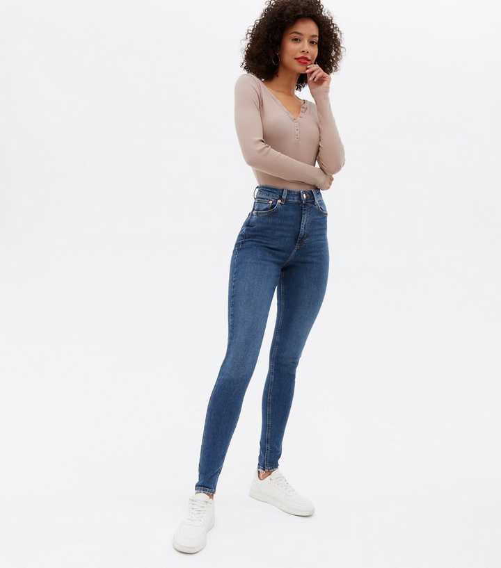 Tall Indigo High Rise Ashleigh Skinny Jeans