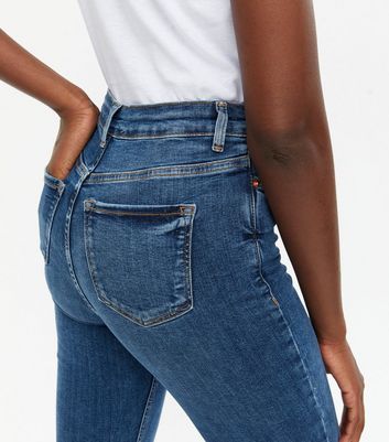 Click to view product details and reviews for Tall Blue High Rise Ashleigh Skinny Jeans New Look.