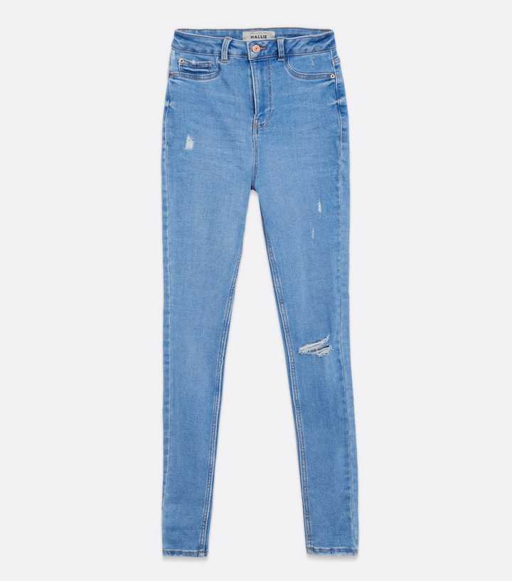 High Waist Skinny Capri Jeans