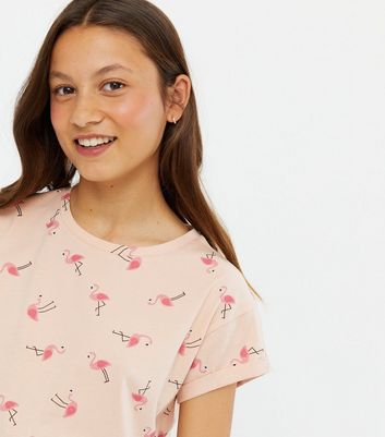 Girls flamingo t shirt Clearance