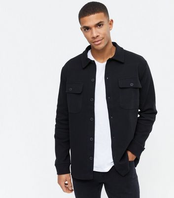 Only \u0026 Sons Black Double Pocket Shacket 