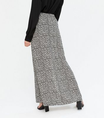 dark leopard maxi skirt