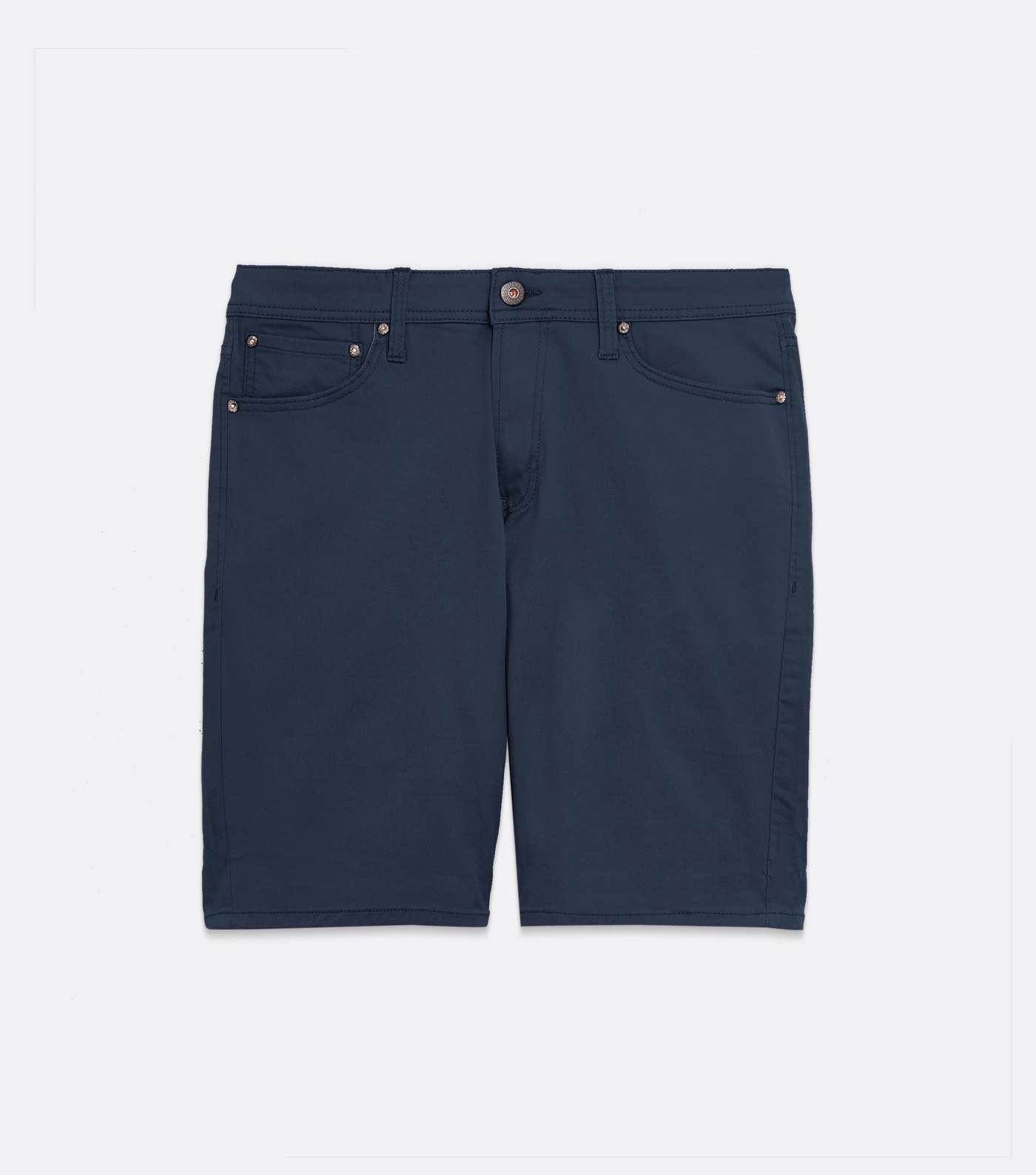 Jack & Jones Navy Denim Slim Fit Shorts Image 5