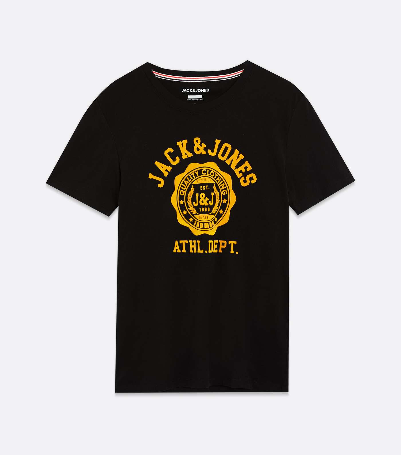 Jack & Jones Black Varsity Logo T-Shirt Image 5
