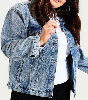 New look curve denim hot sale jacket