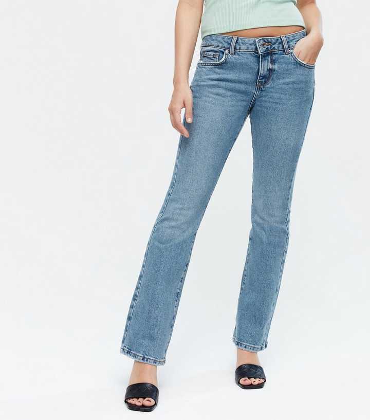 Petite Blue Low Rise Flared Brooke Jeans