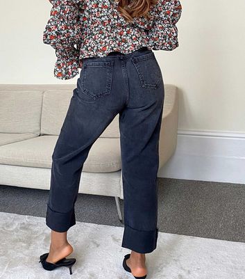 Urban Bliss Black Washed Straight Leg 