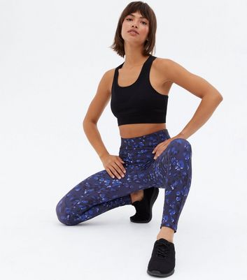 New Look 915 Girls Blue Ribbed High Waist Sports Leggings | littlewoods.com