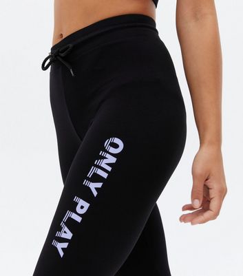 Sports leggings hot sale with drawstring