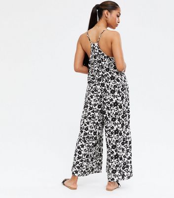 new look white floral jumpsuit