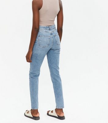 blue waist enhance tori mom jeans