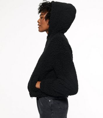 teddy jacket with hood