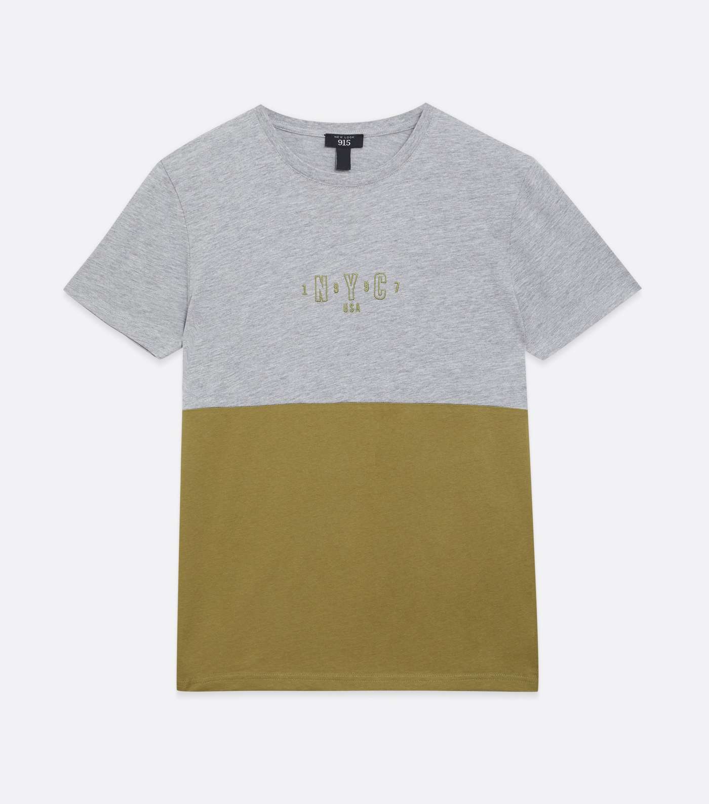 Boys Khaki NYC Embroidered T-Shirt Image 5