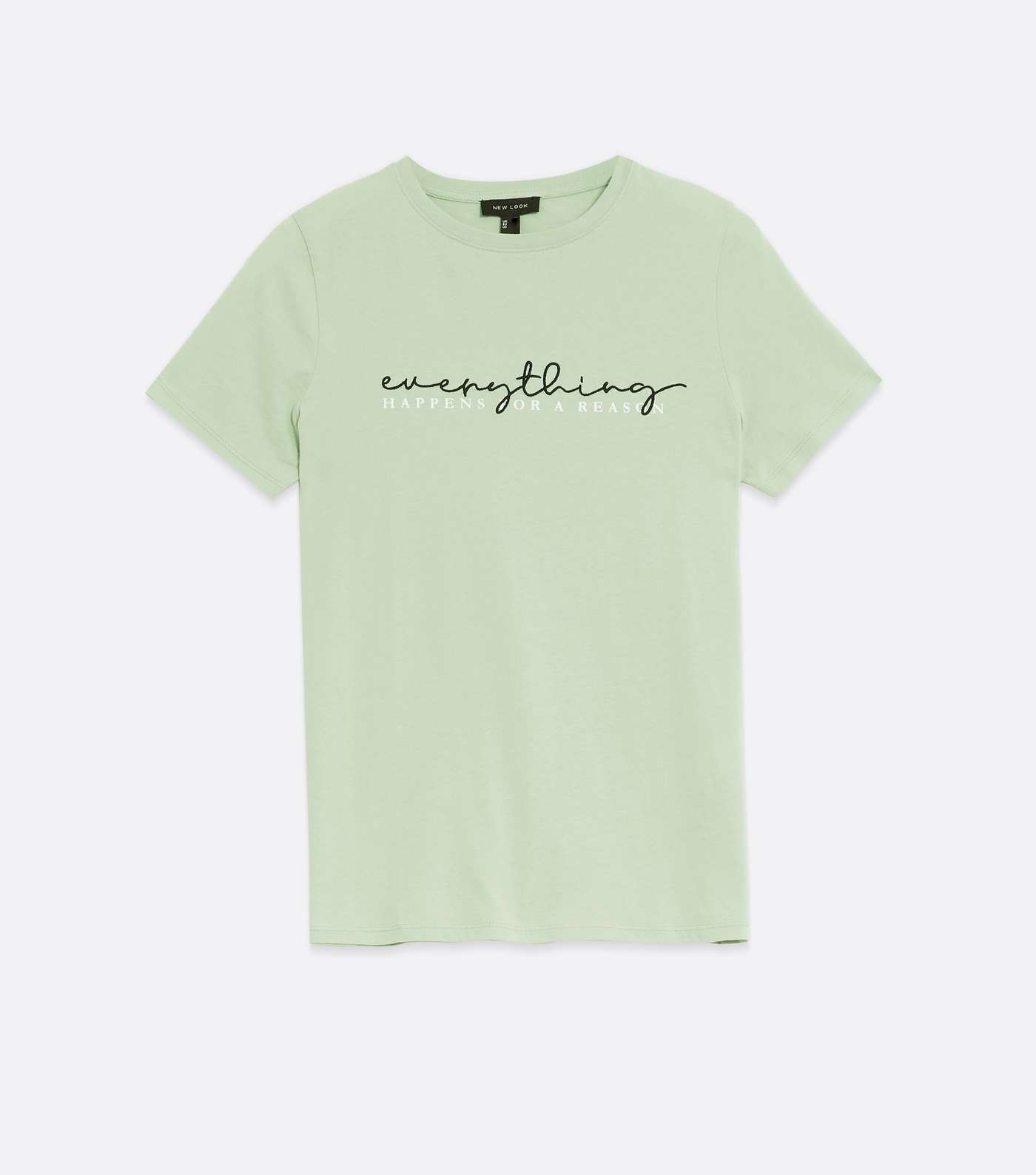 Light Green Everything Happens Logo T-Shirt Image 5