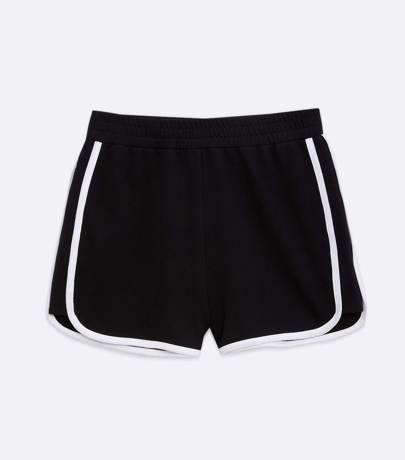 Black Piped Runner Shorts  Image 5