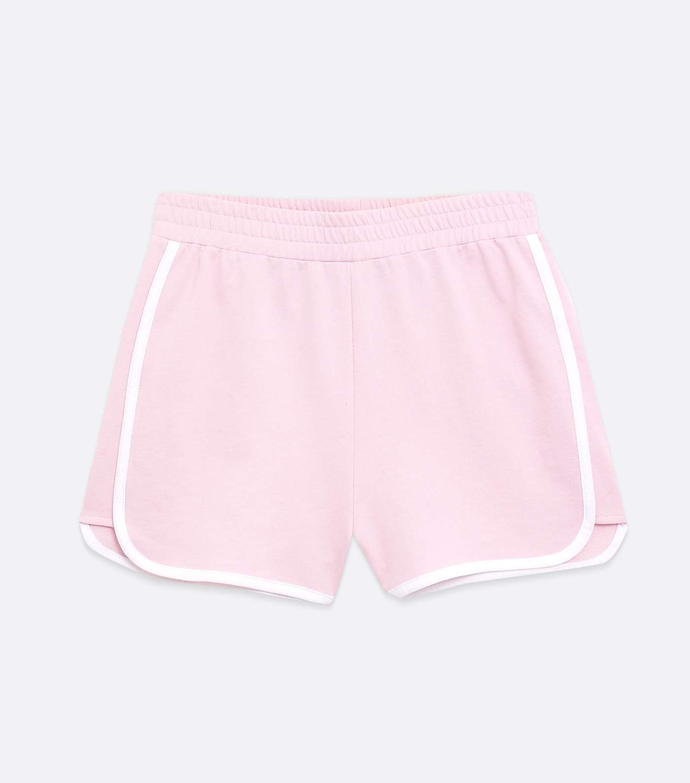 Pink Piped Runner Shorts Image 5