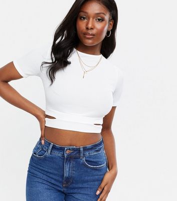 cut out crop hoodie