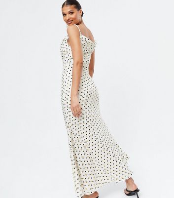 white maxi slip dress