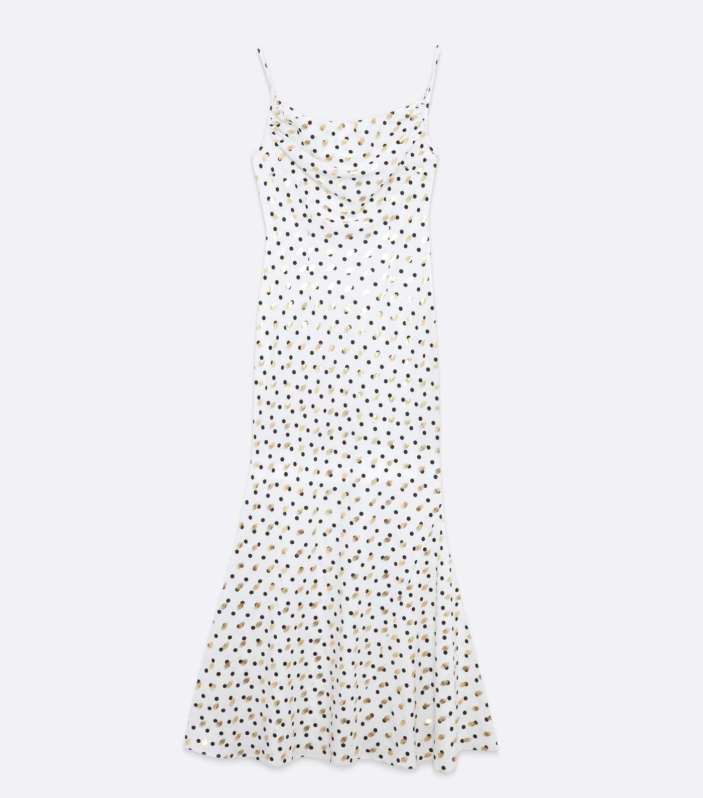 Zibi London White Spot Maxi Slip Dress Image 5