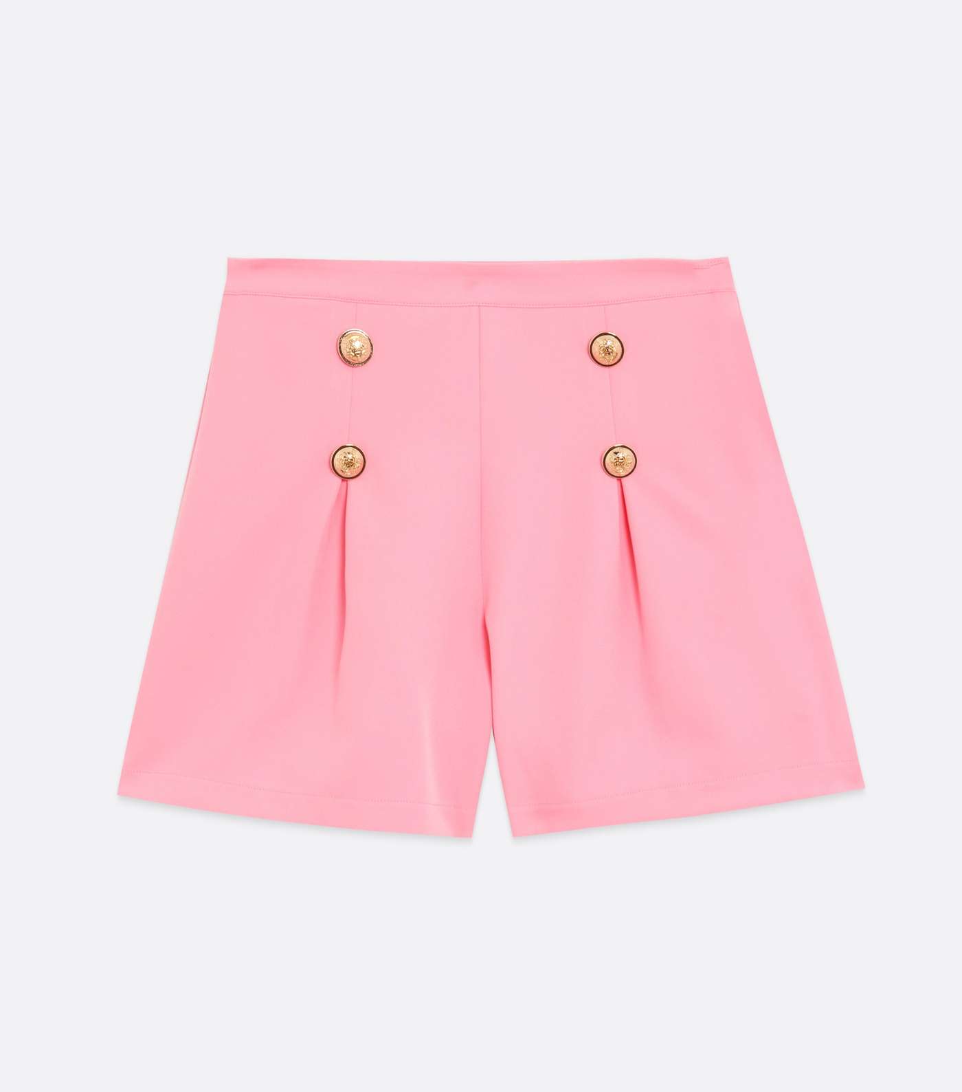 Bright Pink Button Front Utility Shorts  Image 5