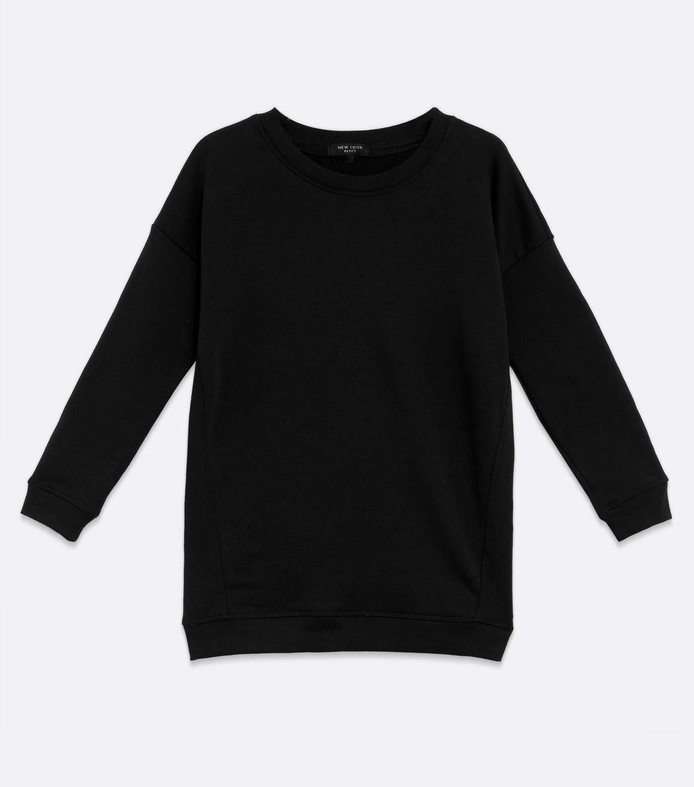 Petite Black Long Sweatshirt Image 5