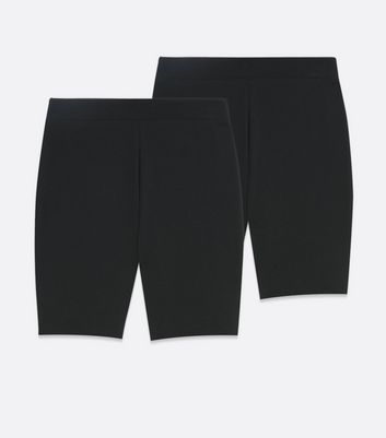 Petite 2 Pack Black Cycling Shorts 
