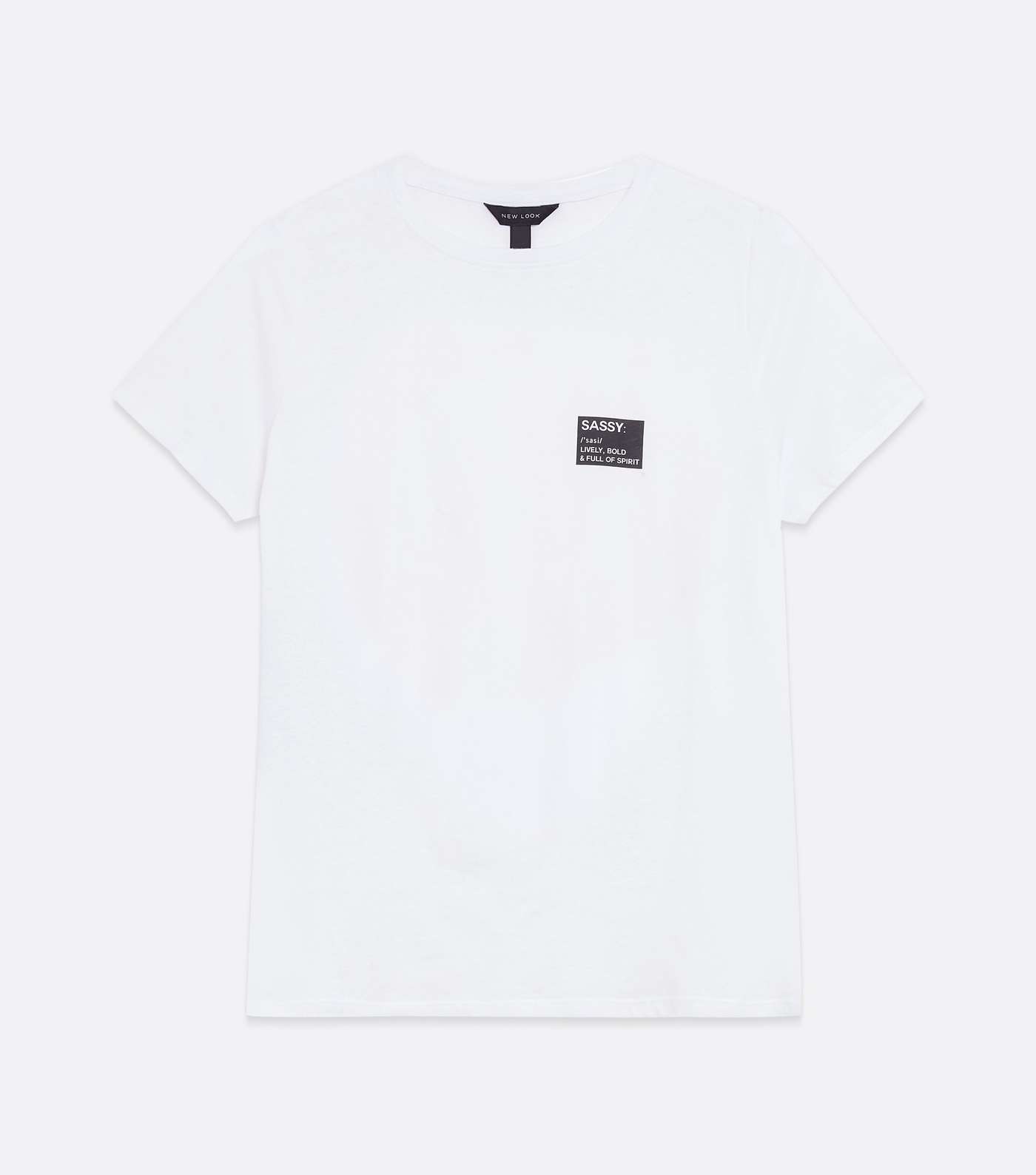 Curves White Sassy Box Logo T-Shirt Image 5