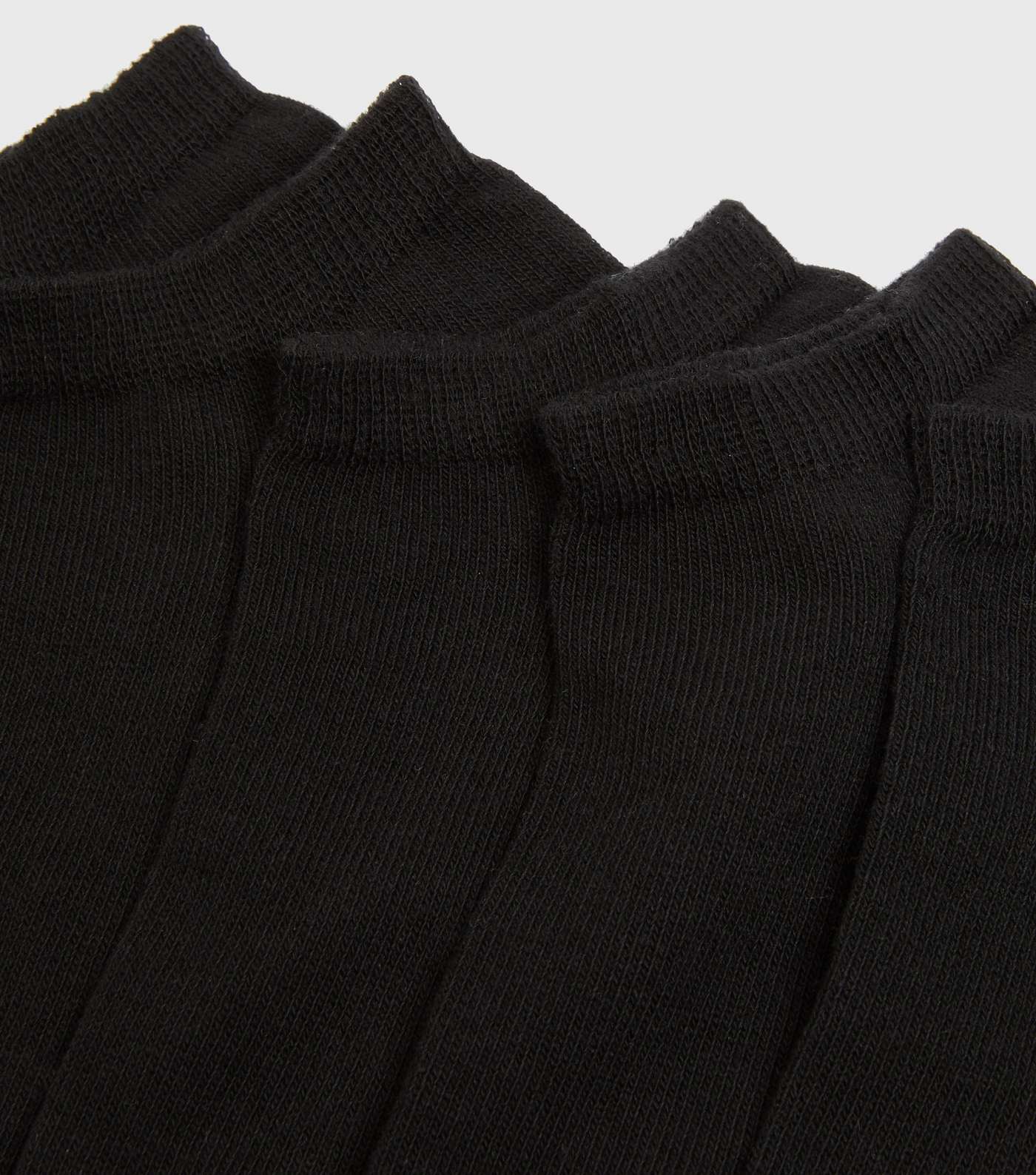 7 Pack Black Trainer Socks Image 2
