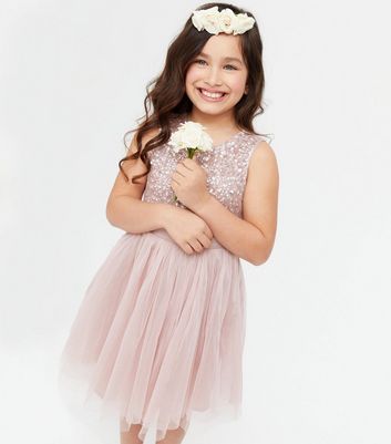 Girls pink sale sparkle dress